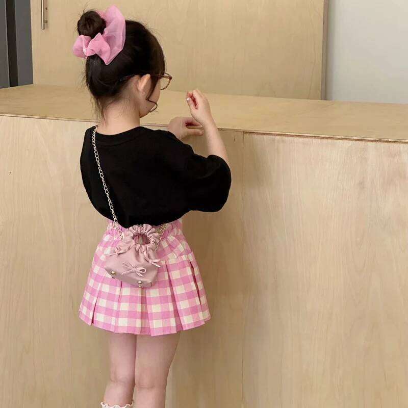 Korean Bow Mini Handbags For Girls Trendy Versatile Chain Women's Crossbody Bags Textured Cute Square Coin Purses C260204