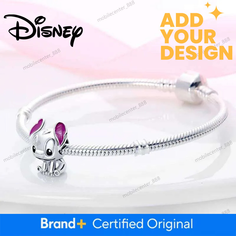 Disney Designer Jewelry New Hot Charms Disney Stitch Necklaces and Bracelets 925 Silver Pendant Beads Original Women Bracelet Bangles DIY luxury Jewel - view 5