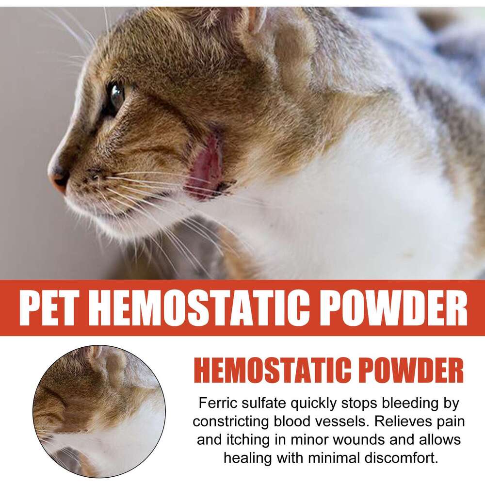 Yegbong Cat Dog Skin Wound Cleaning Hemostatic Relieves Pet Injuries Healing Powder S260203