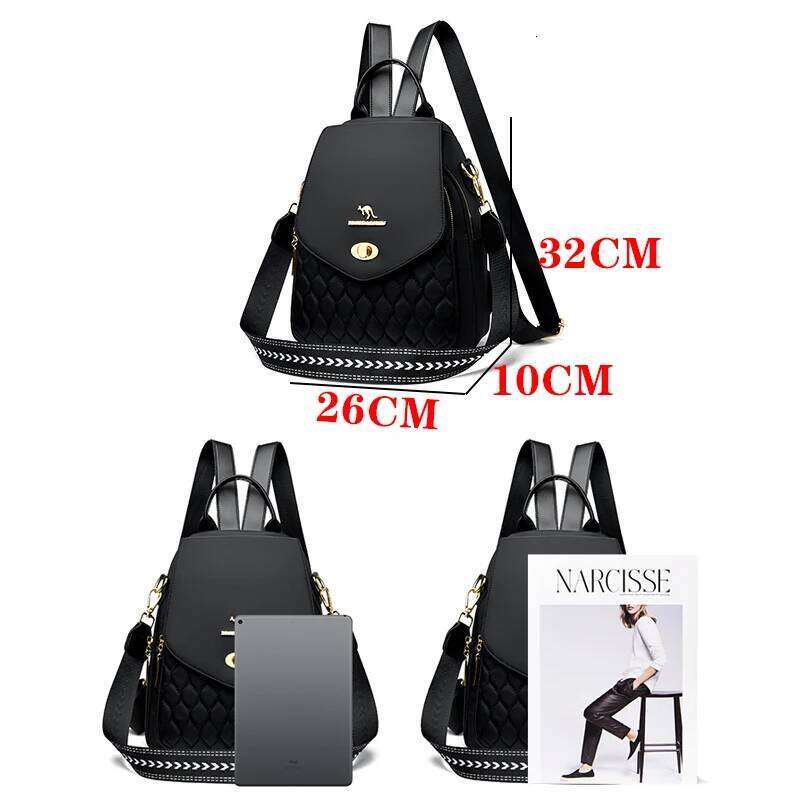 2024 New Fashion Women Backpack Retro Trendy Female Leather Single Shoulder Bolsas Luxury Brand Girl Student Backpacks Sac A Dos Z260202