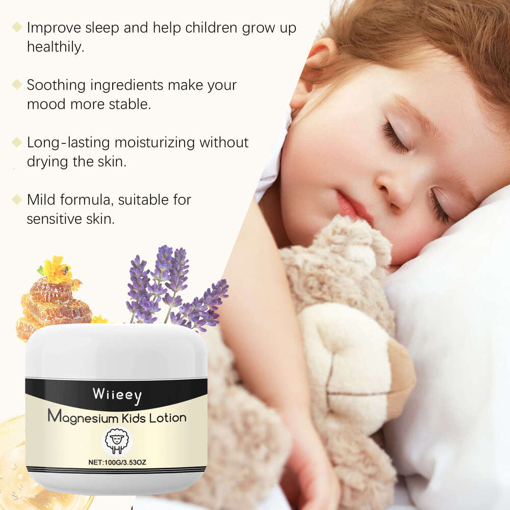 Wiieey Magnesium Moisturizing Gentle for Children's Body Skin Care Sleep Cream S260203
