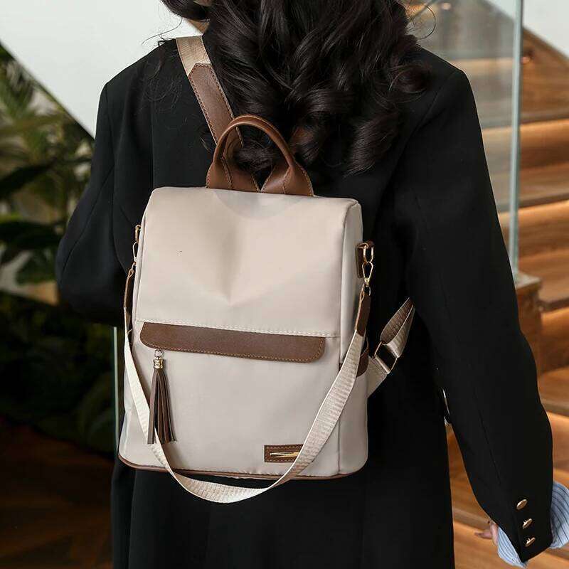 Women Casual Waterproof Nylon Backpack New Large Capacity Women's Travel Shoulder Bags Fashion Brand Female Anti Theft Rucksack Z260204