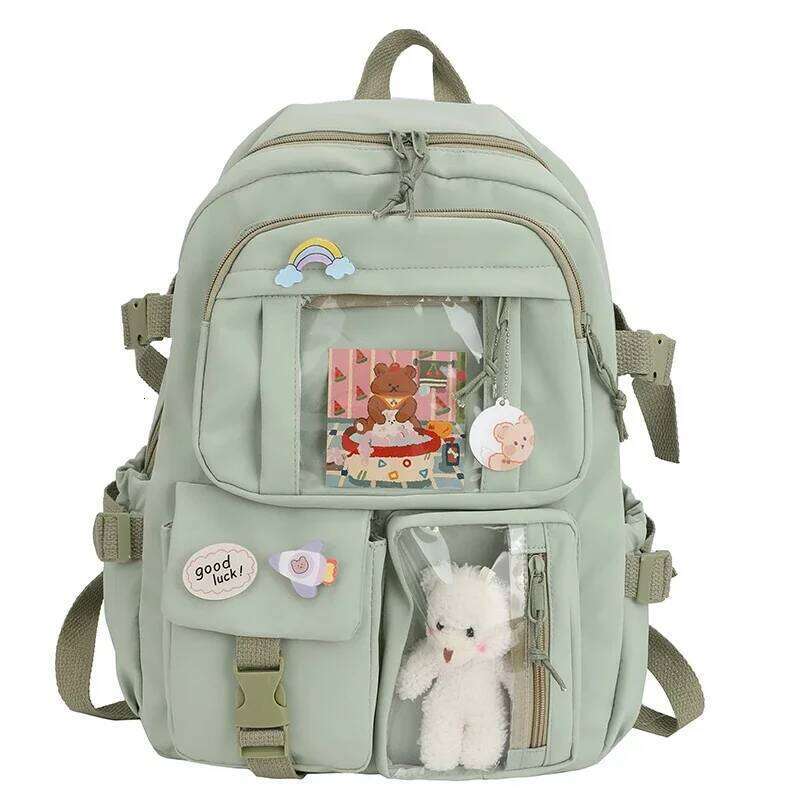 Hot-selling backpack for girls, Korean version, cute Japanese style, campus student book bag, casual large capacity laptop bag. Z260202