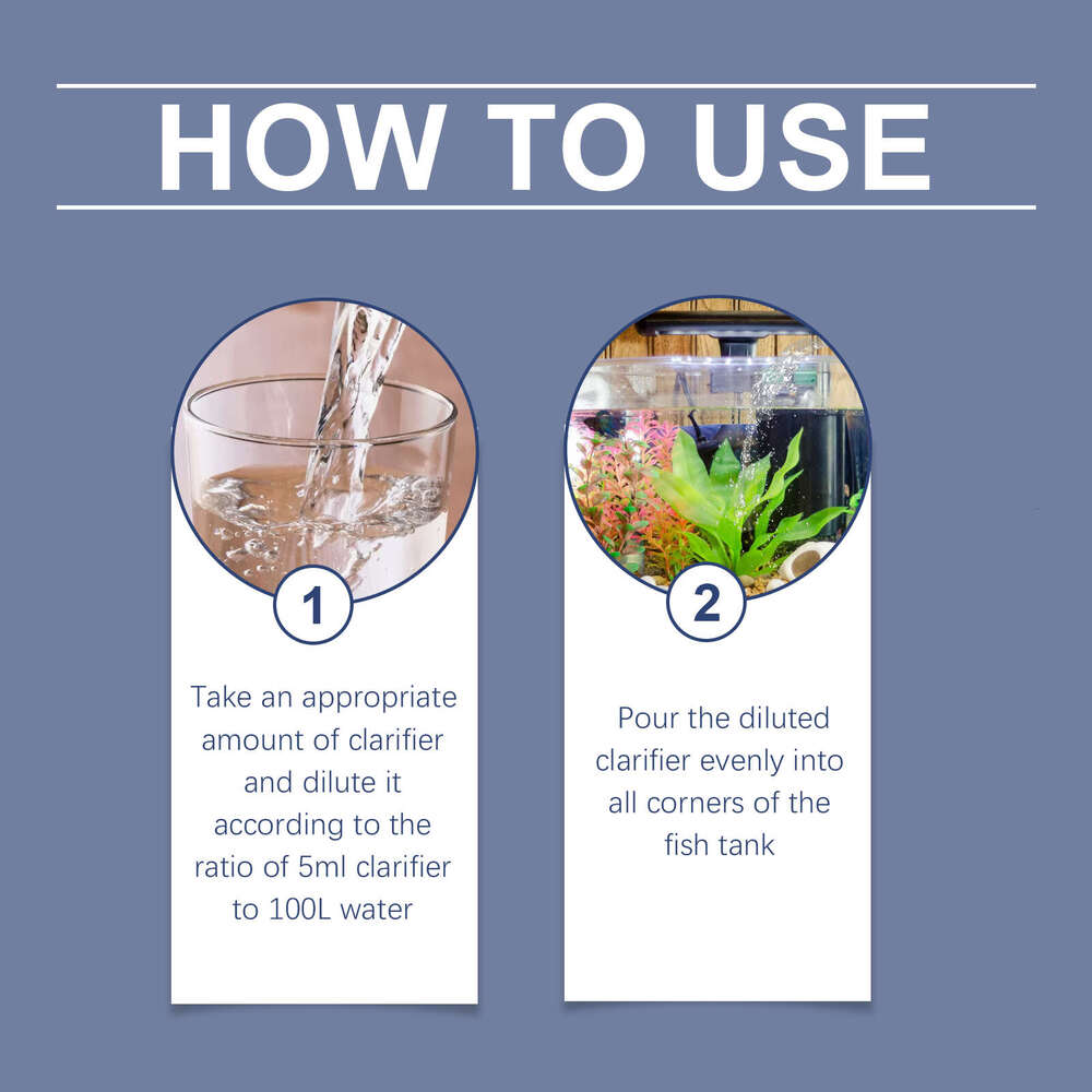 Yegbong Clarifier Aquarium Water Quality Clarification Household Fish Tank Stain Remover Cleaner S260203