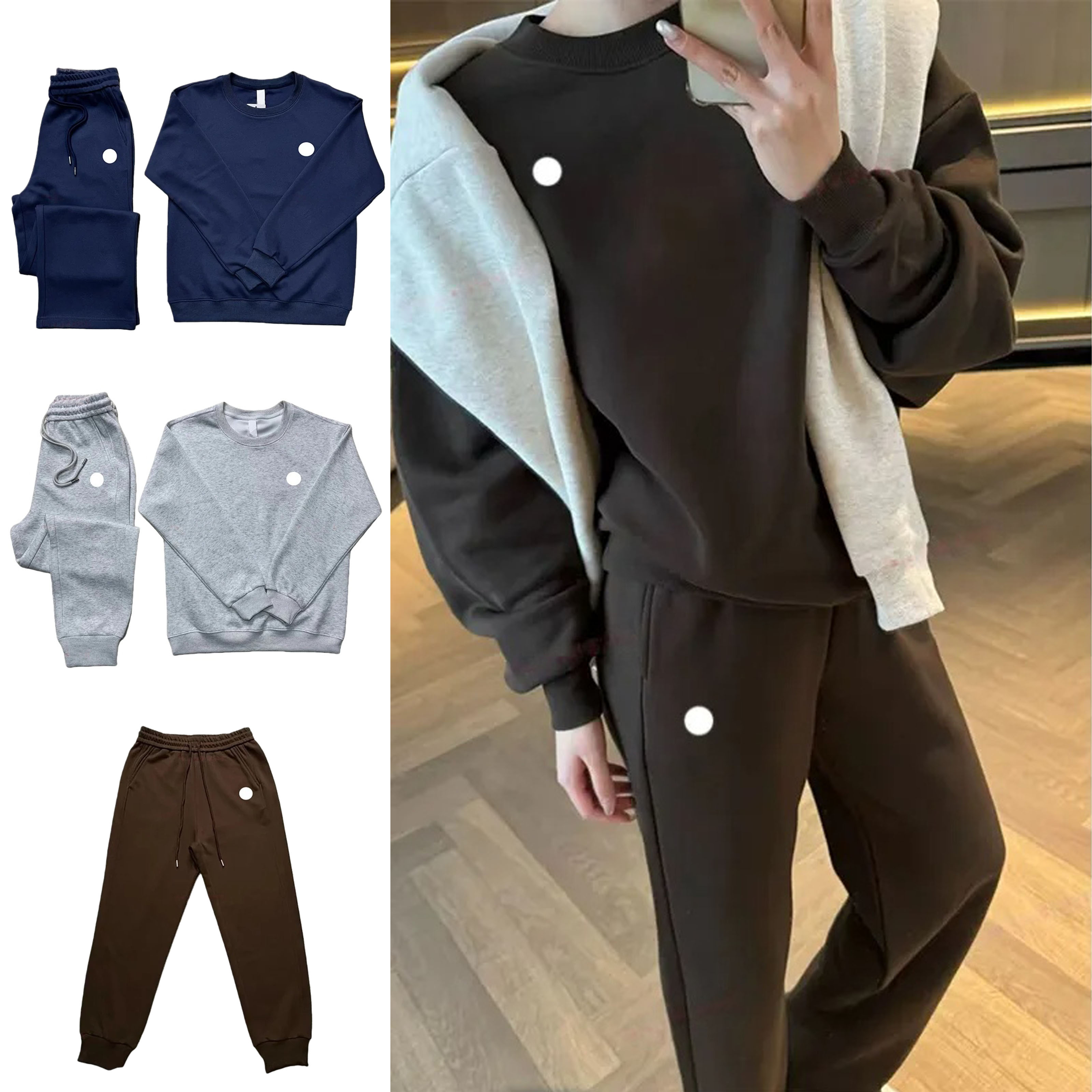 Yoga Hoodies Midnight Green Black White Red Pink Blue Warm Sweatshirts Silver on Chest Loose Sweatwear Men Women Casual Hoodies Sweat Tops Womens Sportswear