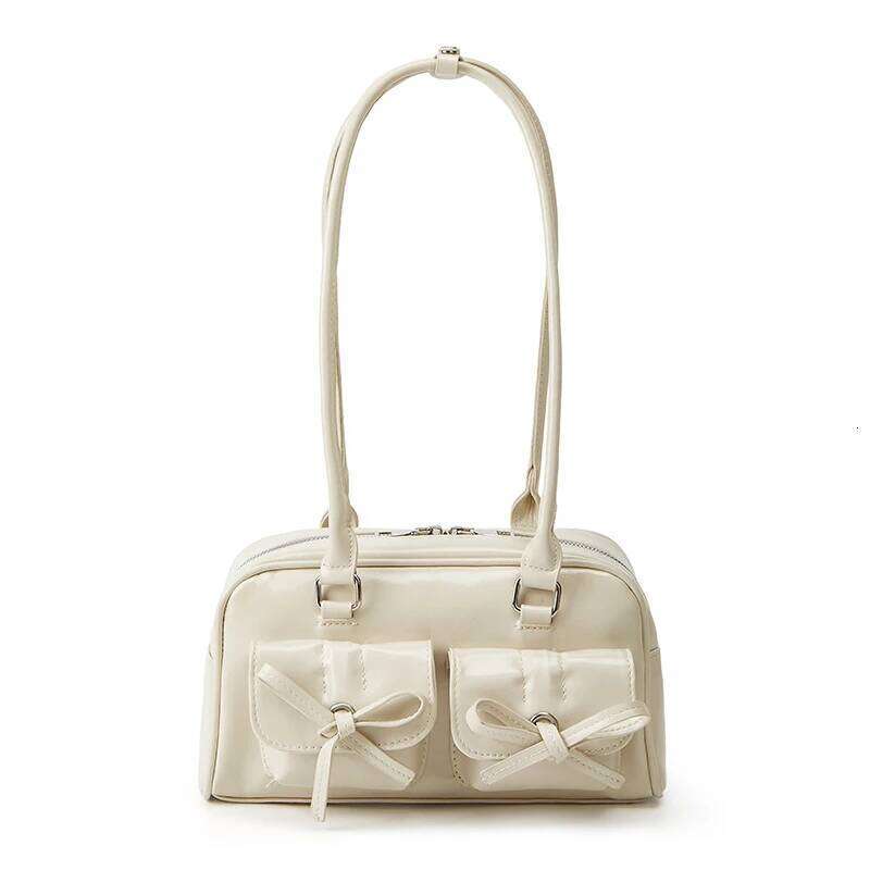 New Ballet-style Shoulder Spring Bow Underarm Women's Bowling Simple Tote Bag for Women C260204