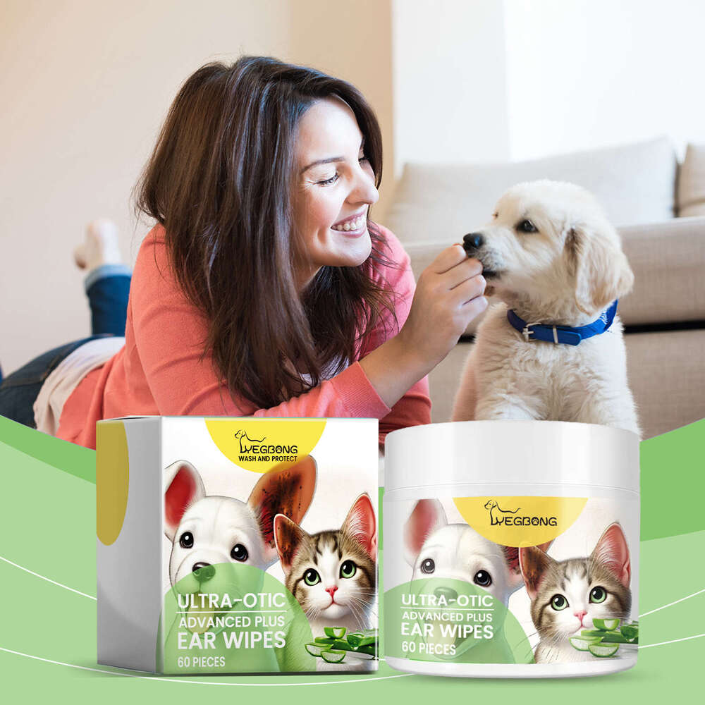 Yegbong Cat and Dog Cotton Pads Soothing Pet Canal Discomfort Cleaning Ear Dirt S260203
