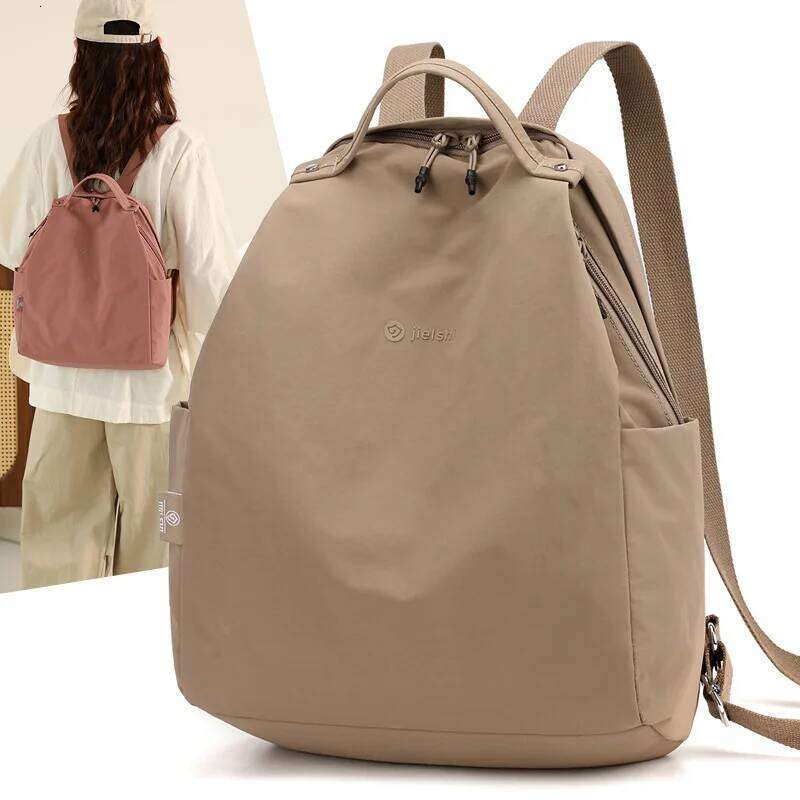 Lightweight Fashion Women's New Simple Travel Portable Backpack Large Capacity Outdoor School Girl's Schoolbag Z260204