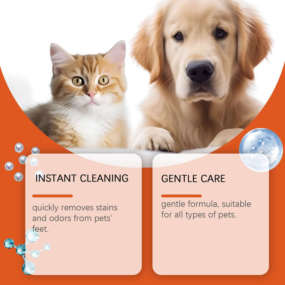 EelJoy Foot Foam Cats Dogs, Gentle Paw Cleaner for Ear Wax and Odor Removal S260203