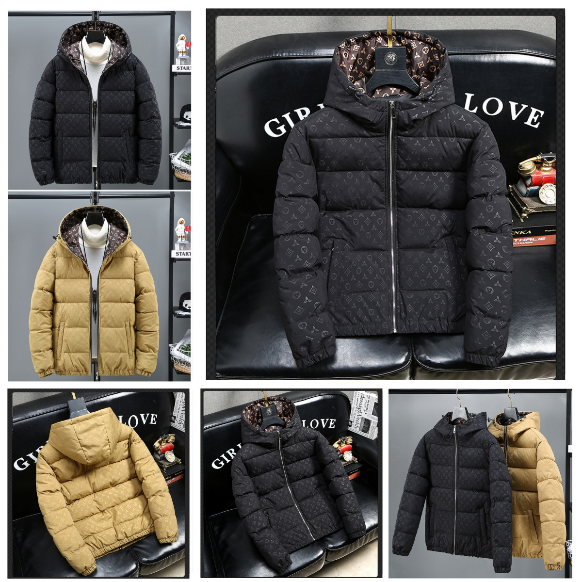 Men's Down Luxurious Business High-quality Jacket Streetwear Thicken Cold-proof Long Sleeve Male Casual Outerwear Simple Stand Thick Winter Coat
