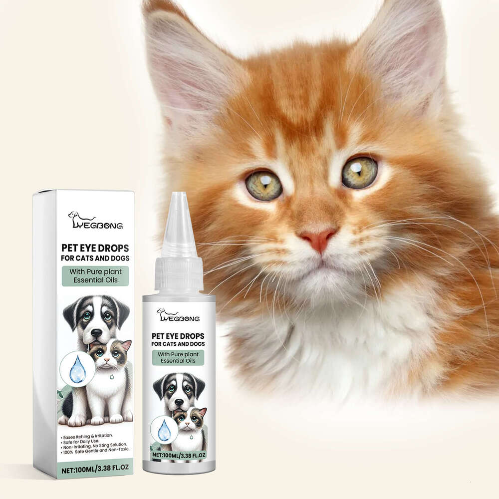 Yegbong Cat and Dog Pet Cleaning Tear Stain Removal Care Eye Drops S260203