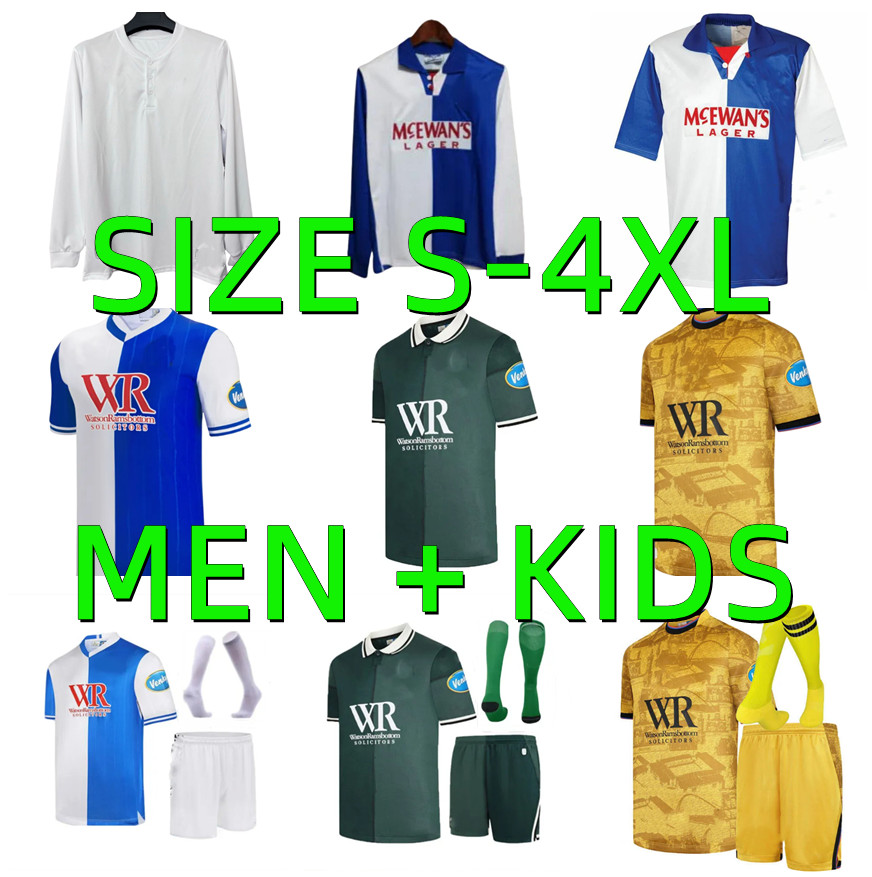 2025 2026 Blackburn Retro Soccer Jerseys Rover 94 95 25 26 OHASHI SHEARER GUEYE DOLAN SIGURDSSON BRITTAIN TRAVIS HEDGES 1994 1995 Vintage Football Shirt MEN kids kit