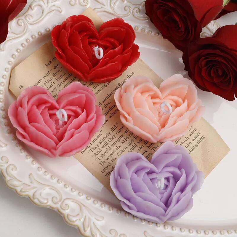 Valentine's Day love aromatherapy rose decoration, marriage proposal ceremony romantic arrangement scented candle S260204