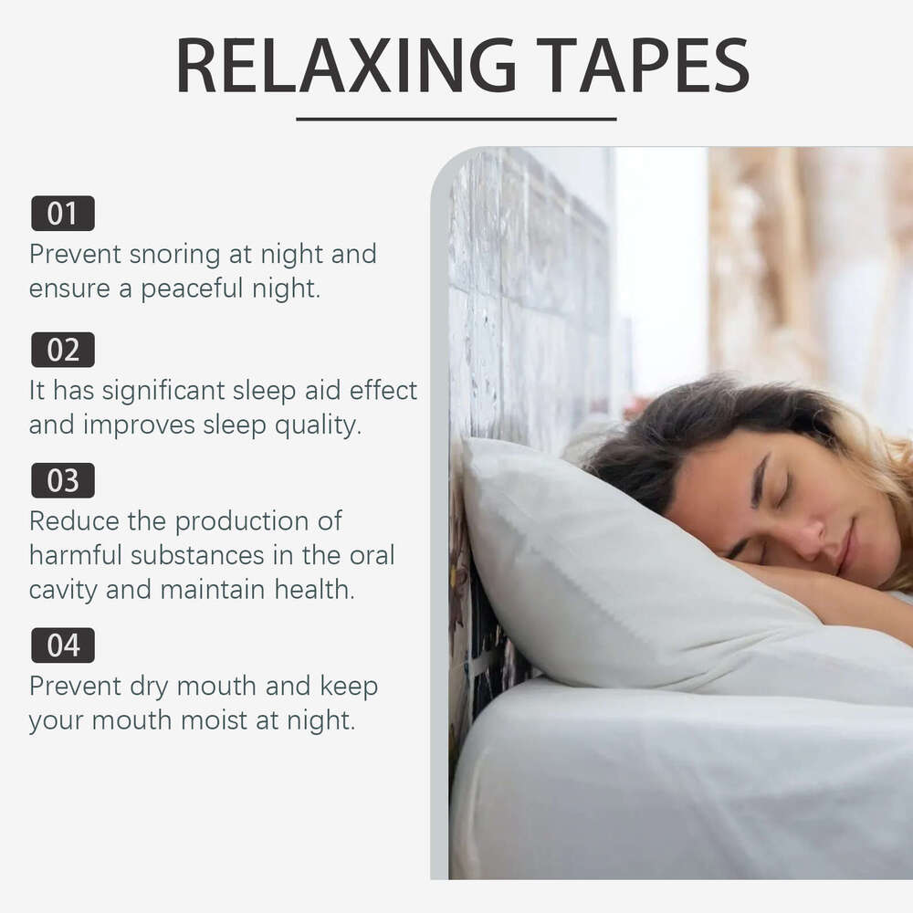 Houkea Anti-Snoring Nighttime Reduces Mouth Opening Snoring Gentle Care Calming Night Rest Sleep Patch S260203