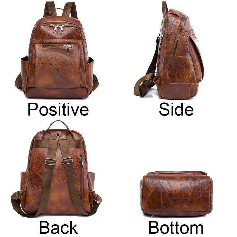 Fashion Backpacks Female High Quality Leather Bagpack for Women Rucksacks Large Capacity School Bag Ladies Travel Bags Mochilas Z260202