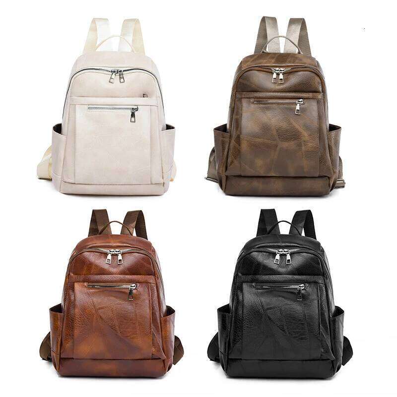 Fashion Backpacks Female High Quality Leather Bagpack for Women Rucksacks Large Capacity School Bag Ladies Travel Bags Mochilas Z260204