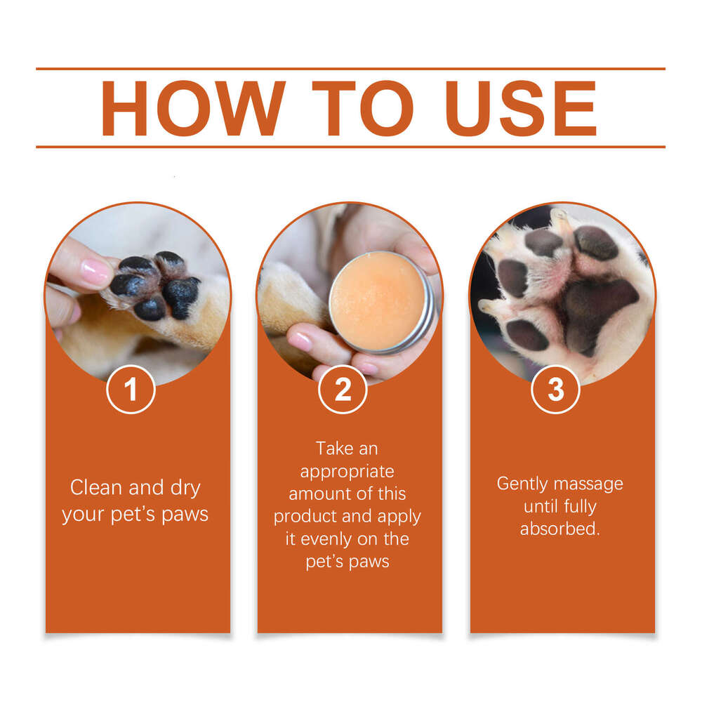 Yegbong Foot Care Wax Repair Dry Paw Moisturizing Gentle Comfortable Pet Supplies S260203