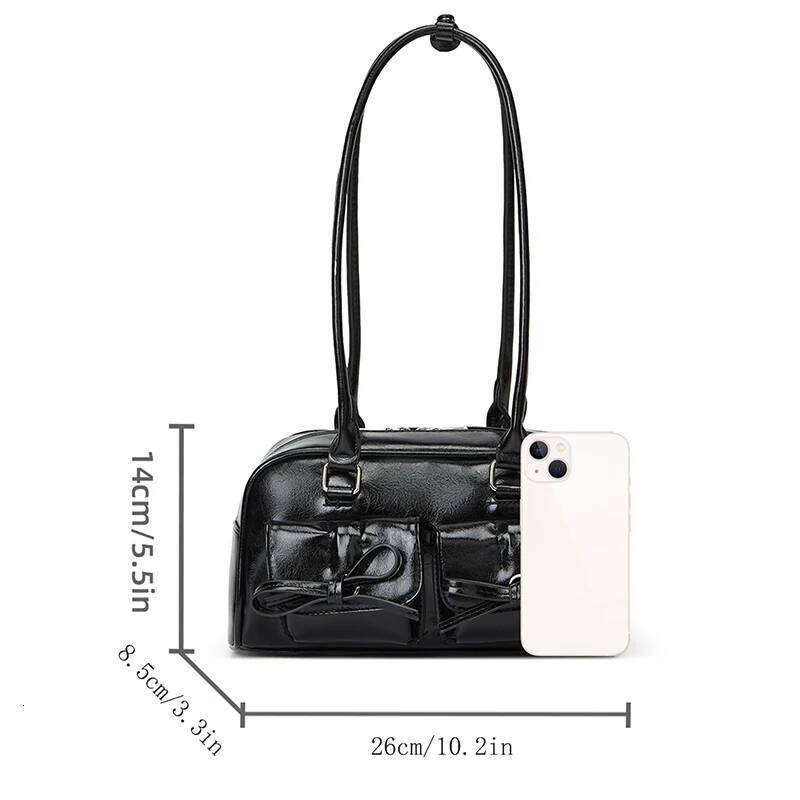 New Ballet-style Shoulder Spring Bow Underarm Women's Bowling Simple Tote Bag for Women C260204