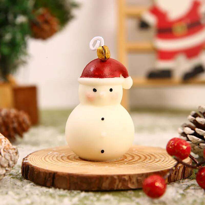 1Pc Christmas Santa Claus Scented Candle Natural Soy Wax Smokeless Aromatherapy Festive Decor Ornament Long-Lasting Fragrance S260204 613