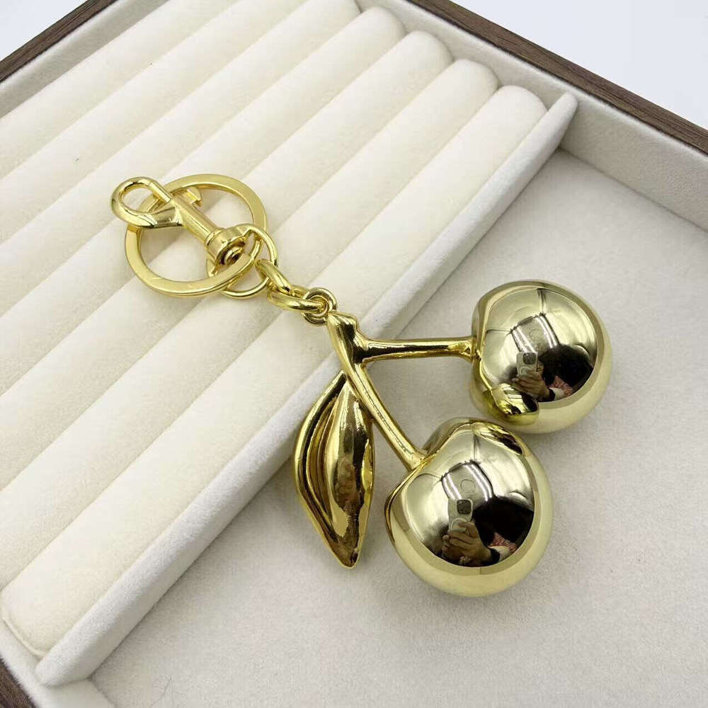 Bag Charms Keychain Red Cherry Fruit Pendant Womens Purse Accessories Suitable for daily casual wear Practical and cute featuring vibrant