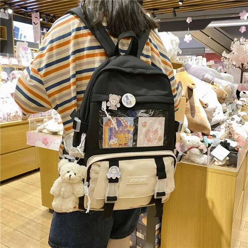 Kawaii Women Backpack Waterproof School Bag For Teenager Girl Student Bookbag Laptop Rucksack Cute Female Travel Bagpack Mochila Z260204