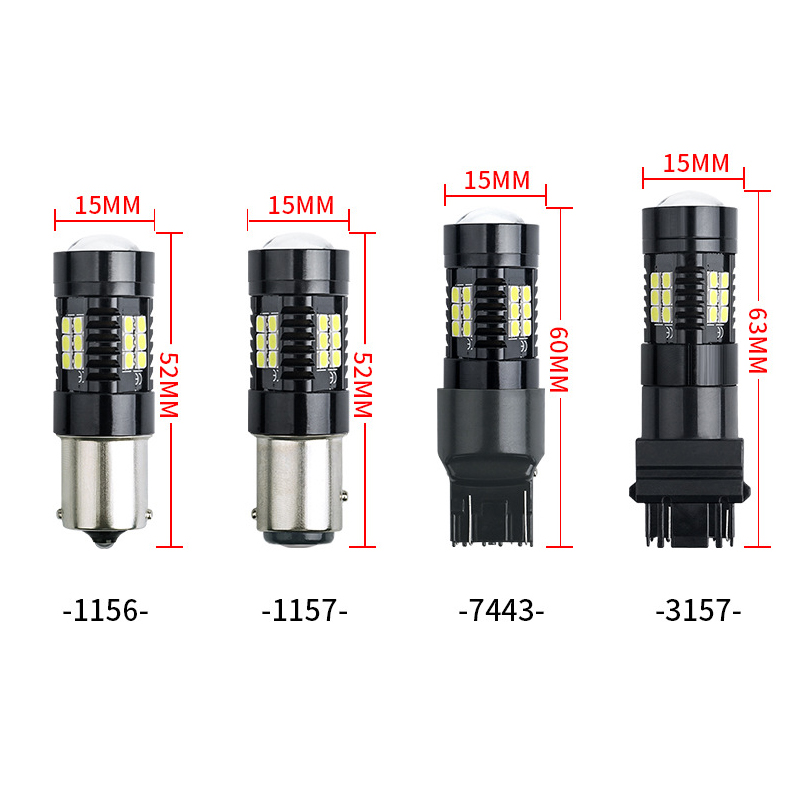 Car LED Bulb Headlights 1156,1157,7443,3157,1156-150° 3030SMD Auto Lamp Bulbs Vehicle Light Reverse Lights Brake Lights for Car and Truck