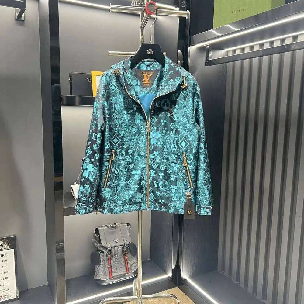2025 Spring Summer And Women's Fashion Trendy Luxury Chameleon Full Print Casual Hooded Jacket Men's