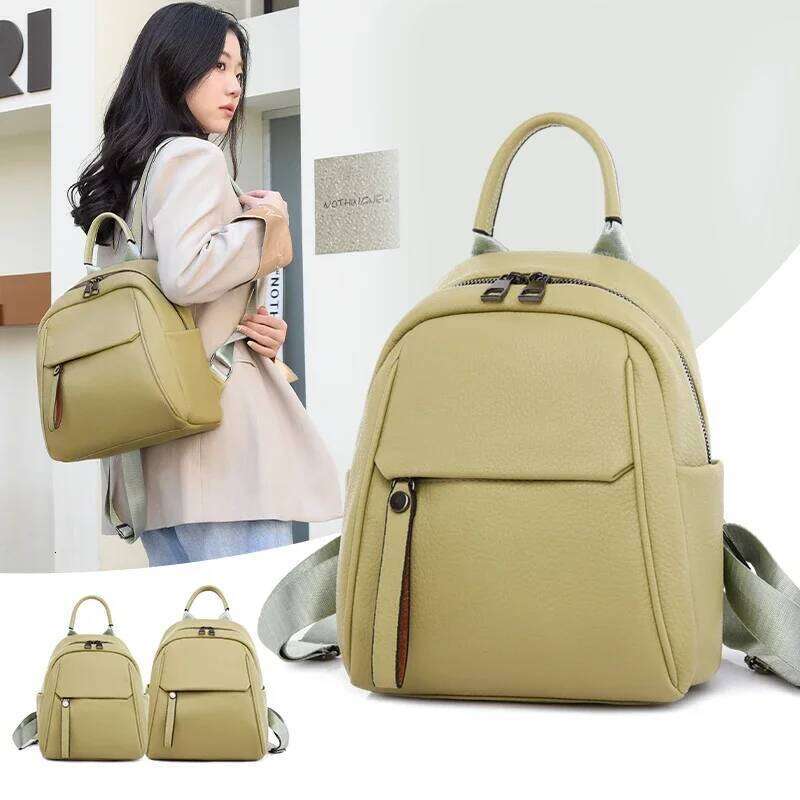 Fashion Women Backpack Luxury Soft Leather Backpacks Female Small School Bags for Teenage Girls Casual Mochila Feminina Z260204