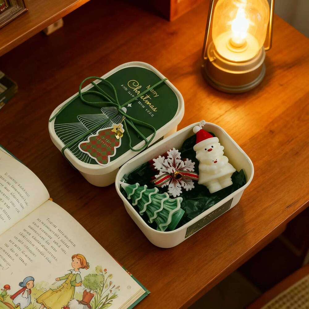 Set Santa Snowman Candles Party Wedding Festival Decoration Christmas Eve Romantic Ornament Decor For Home S260204