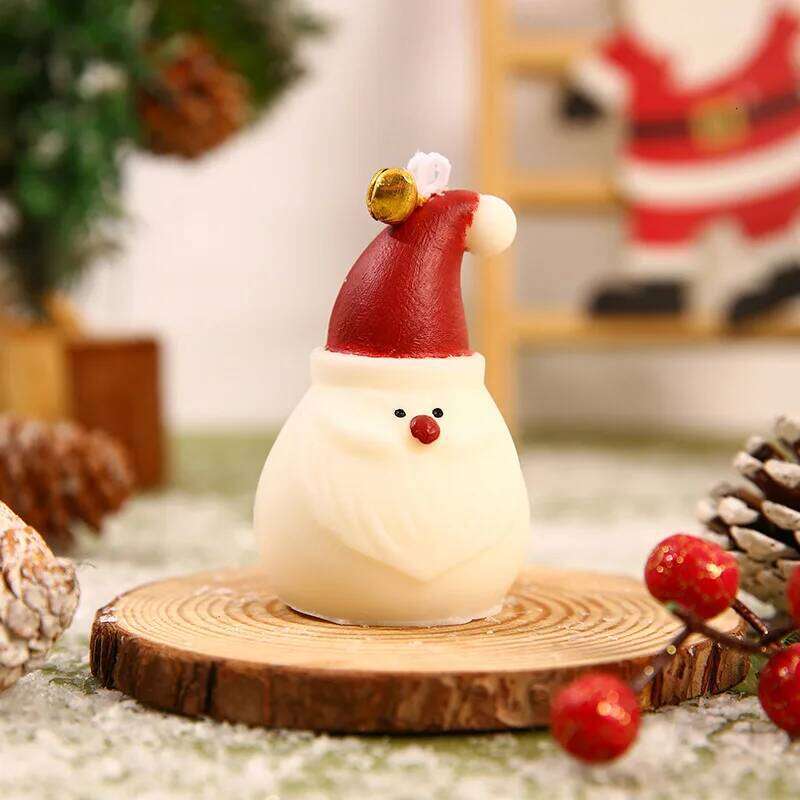 1Pc Christmas Santa Claus Scented Candle Natural Soy Wax Smokeless Aromatherapy Festive Decor Ornament Long-Lasting Fragrance S260204 613