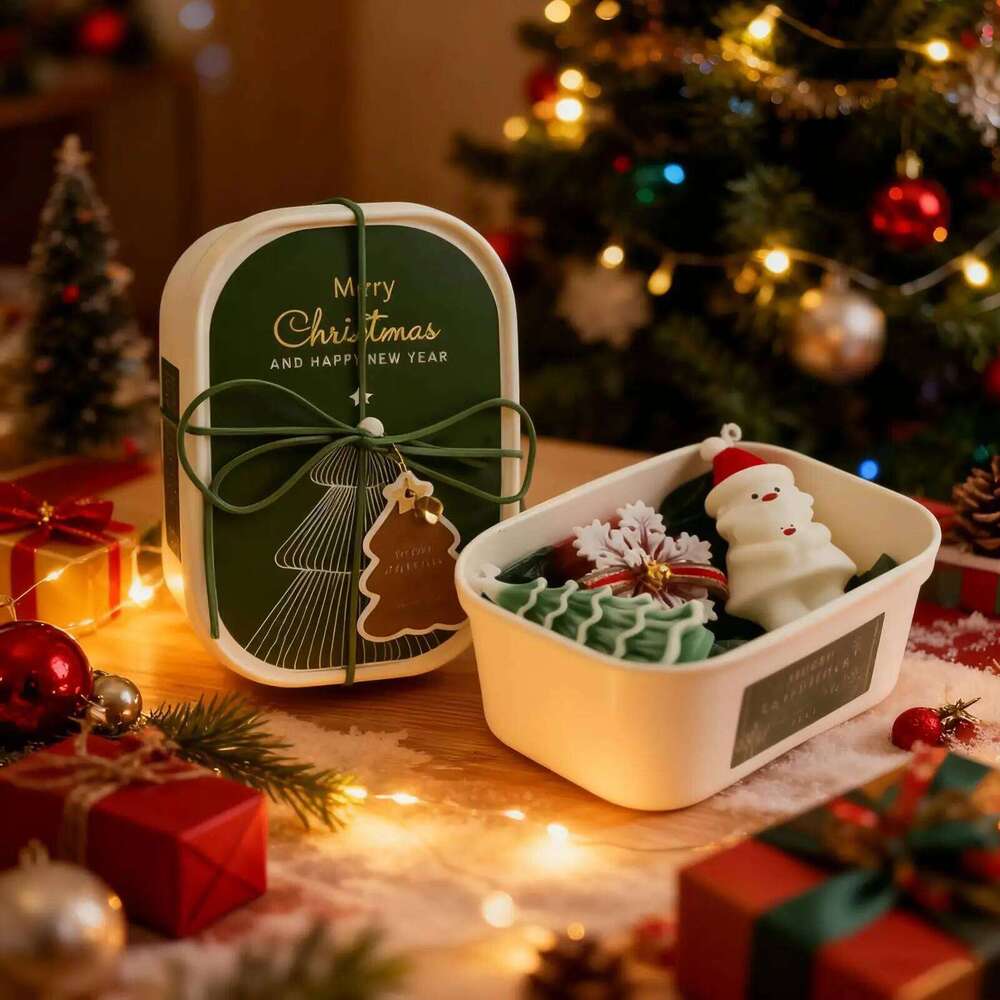 Scented Lightweight Craft Aromatherapy Set Christmas Tree Candle Decor for Mother Family Birthday Fall Home Autumn S260204