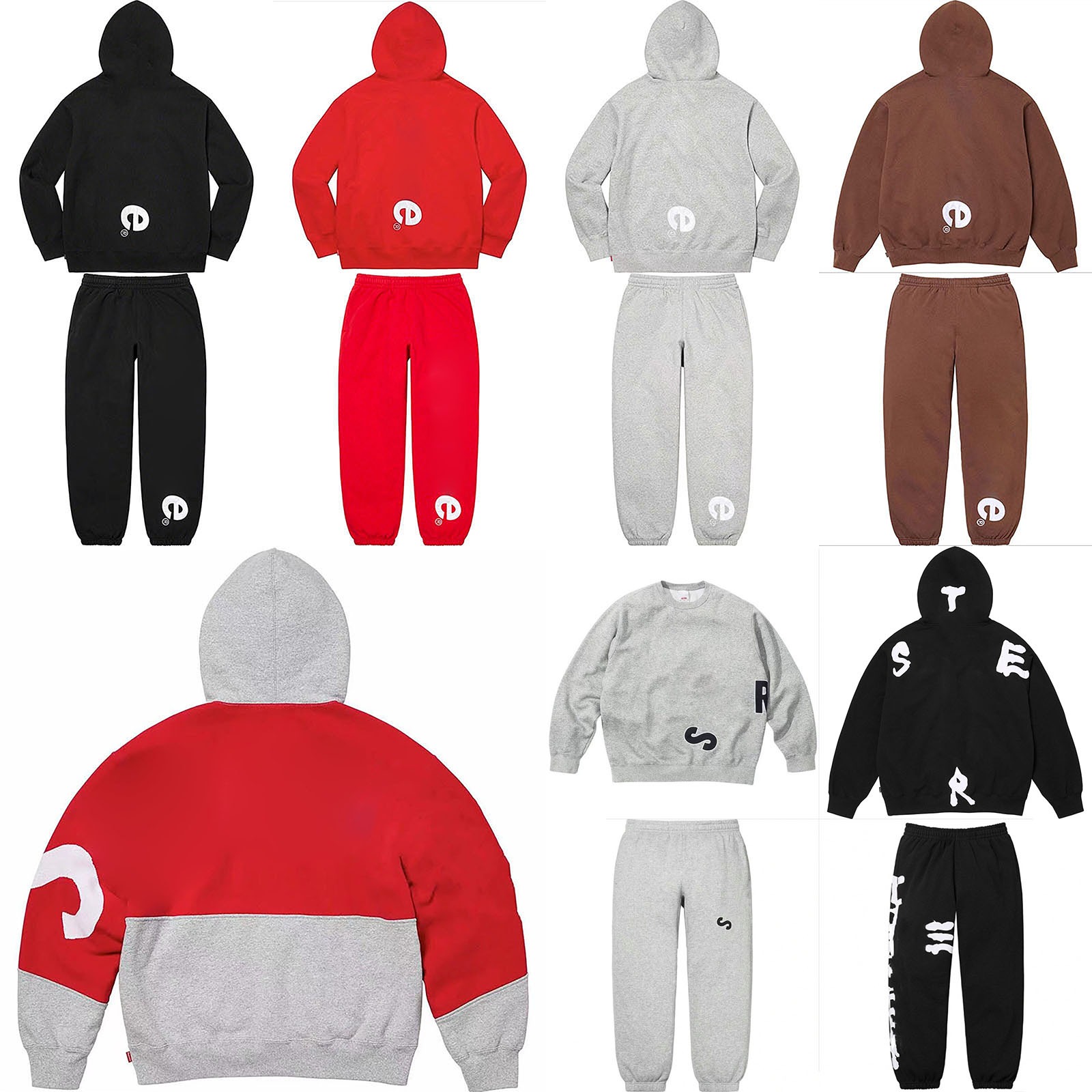 Luxury Designer Men's Tracksuit Embroidery Letter Hoodie Vintage Hip Hop Joggers Sweater Sports Sweatpants Men Streetwear