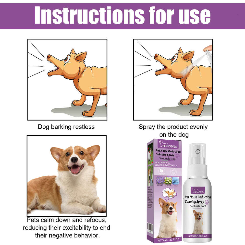 Yegbong Reduction Prevent Stress Soothe Pets Calm Emotions Reduce Pet Noise Spray S260203