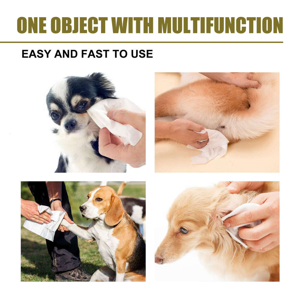 Yegbong Pet Cat Dog Body Gentle Wax Ear Mite Eye Dirt Stain Cleaning Wipes S260203