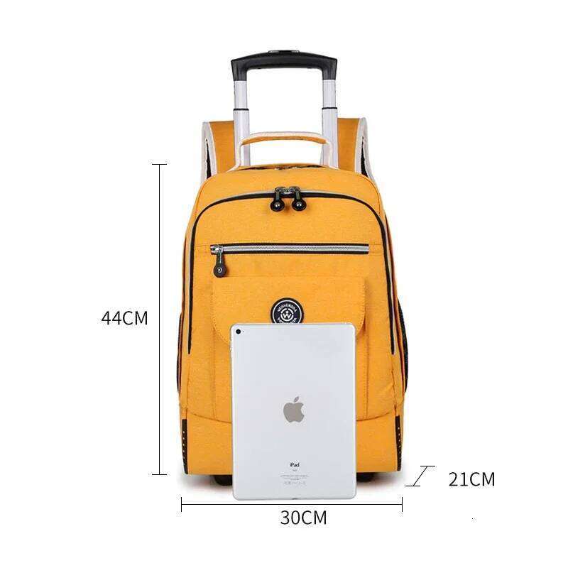 Fashion Backpack With Wheels Travel Large Capacity Trolley Bags Rolling Luggage Business Laptop School bag Z260204