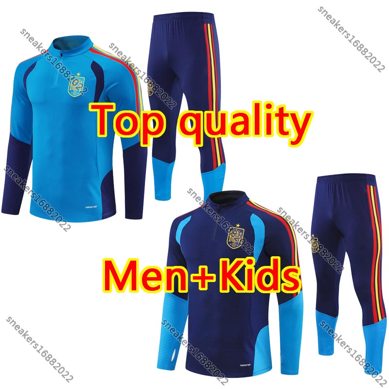 2026 27 Spain tracksuit Men kids kit Espana soccer training suit OLMO TORRES GAVI RODRIGO PEDRI LAMINE YAMAL MORATA Spanish football Tracksuits survetement chandal