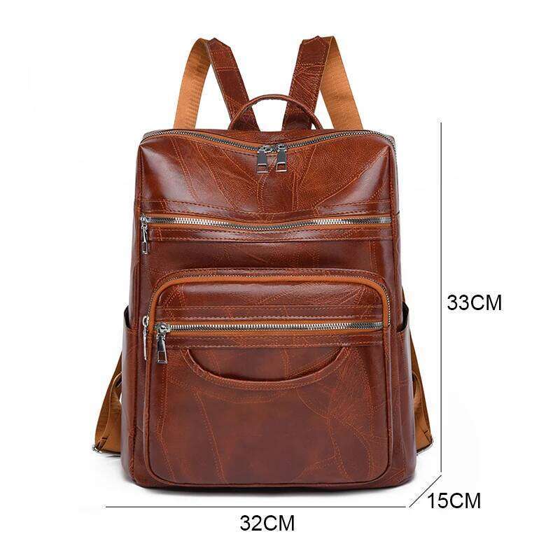 Multifunction Women Soft PU Leather Backpack Large Capacity School Bags for Girls New Fashion Female Bagpack Mochila Z260202