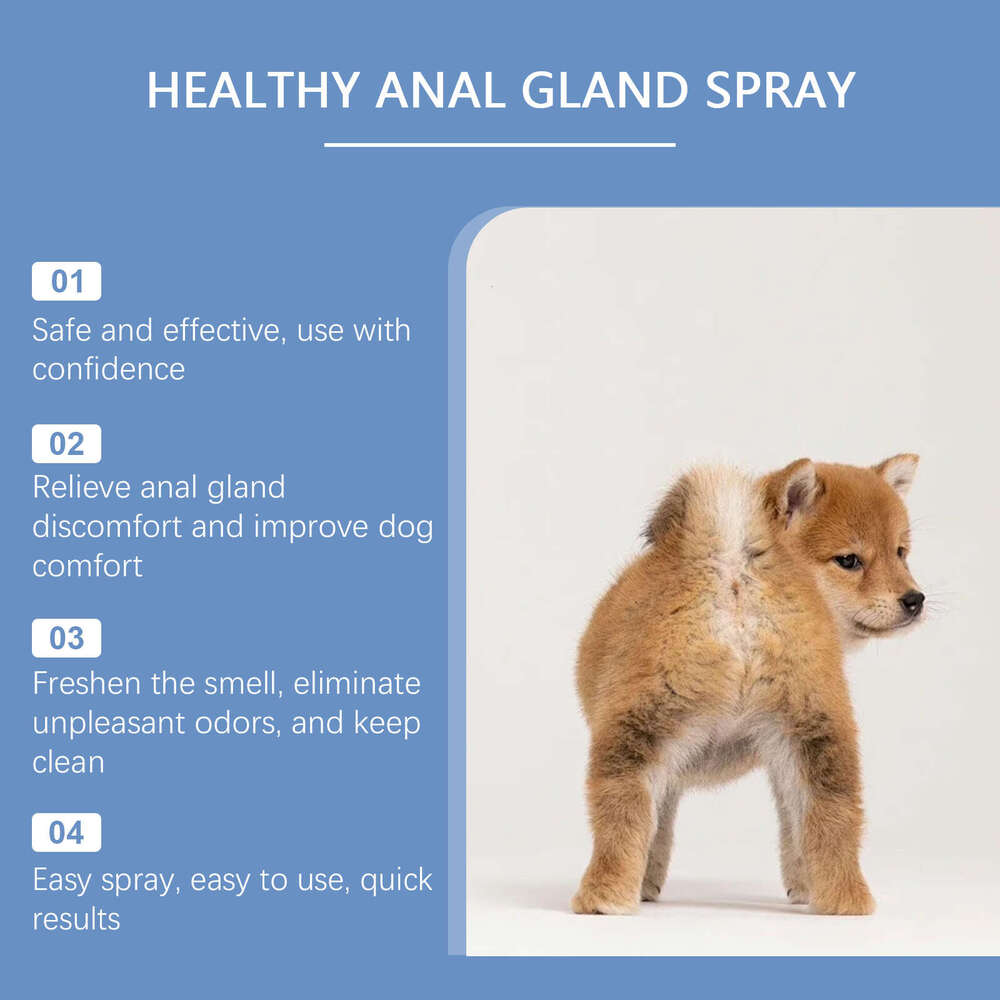 Yegbong Dog Anal Gland Spray Gentle Ingredients Fresh Clean Odor Removal After Poop Care S260203