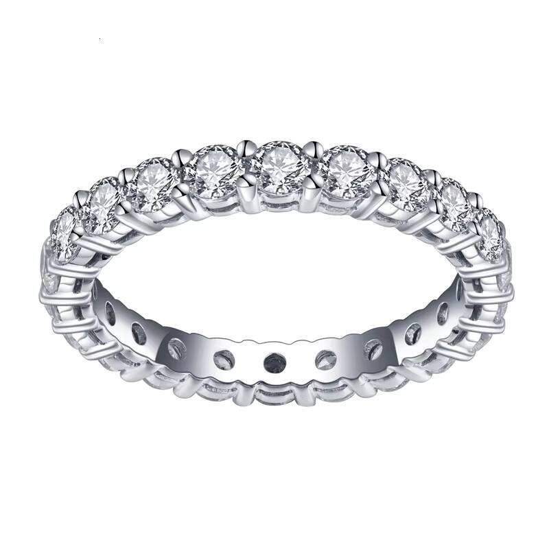 10K 14K 18K Lab Grown Diamond Eternity Ring White Gold Jewelry Lab Grown Diamond Eternity Band