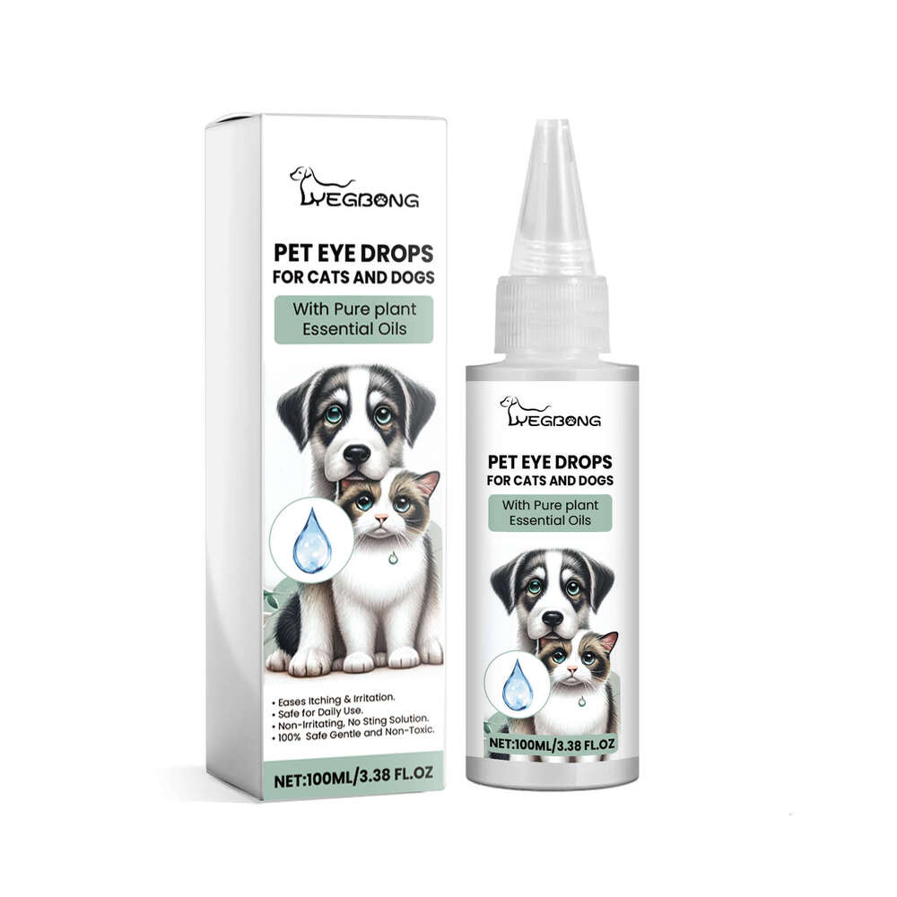 Yegbong Cat and Dog Pet Cleaning Tear Stain Removal Care Eye Drops S260203