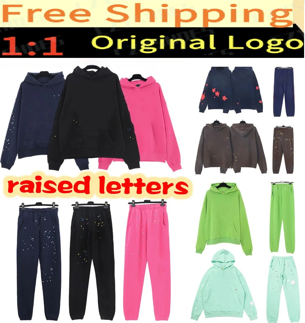 hoodie mens designer vvs spiders hoodies Web Hoodie with Rhinestone Streetwear hoodies pants set High Street Young Thug Fleece hoody Y2k sweatshirts labbu02