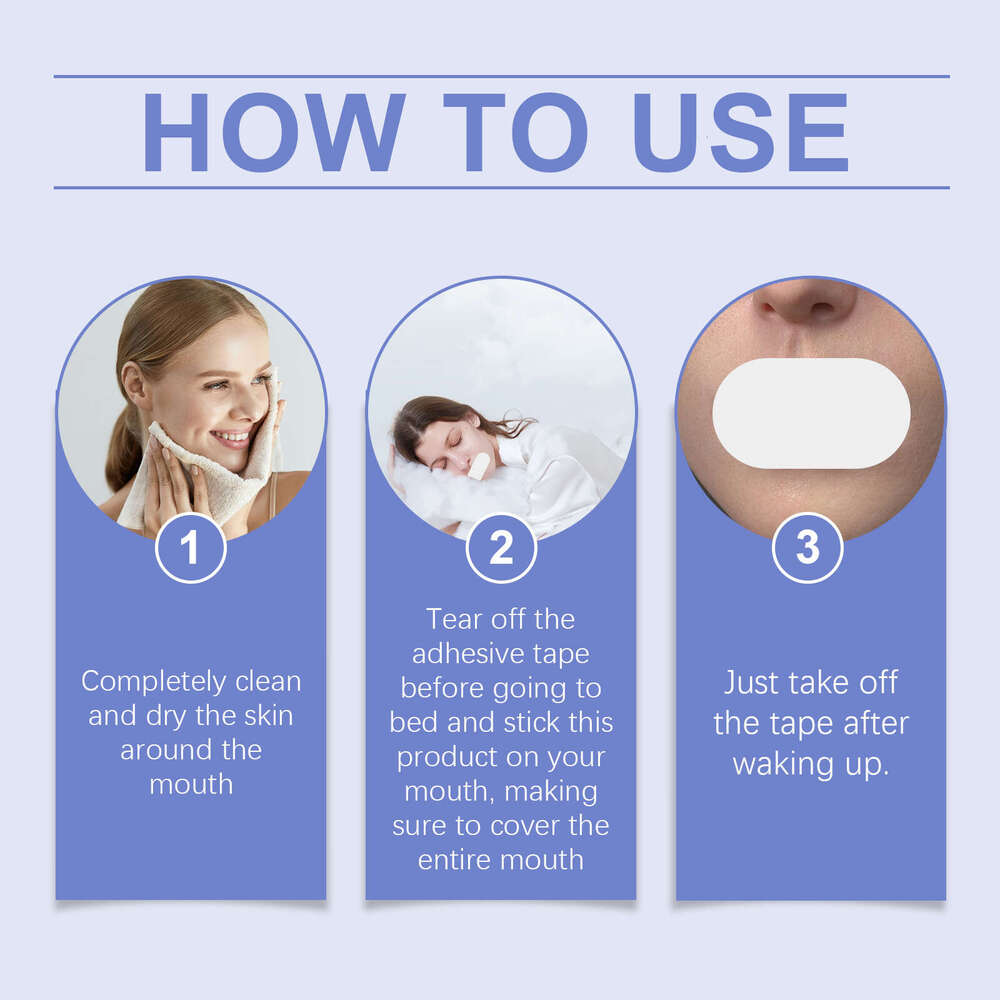 Houkea Improvement Night Body Patch Reduces Mouth Opening Relieves Snoring Gentle Sleep Care S260203