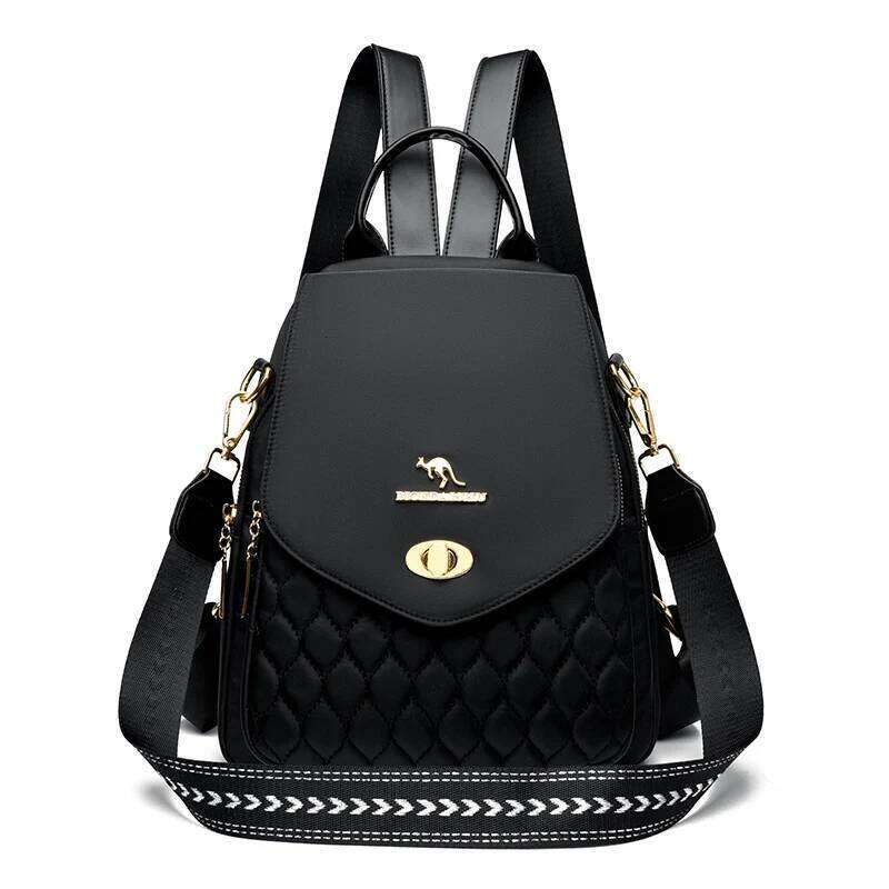 2024 New Fashion Women Backpack Retro Trendy Female Leather Single Shoulder Bolsas Luxury Brand Girl Student Backpacks Sac A Dos Z260204