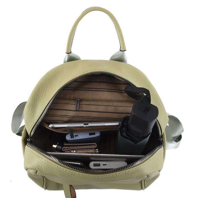 Fashion Women Backpack Luxury Soft Leather Backpacks Female Small School Bags for Teenage Girls Casual Mochila Feminina Z260202