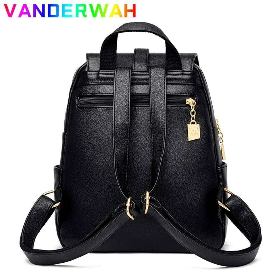 Genuine Brand Women Leather Backpack High Quality Female Back Pack for Girls School Bags Travel Bagpack Ladies Bookbag Rucksack Z260202