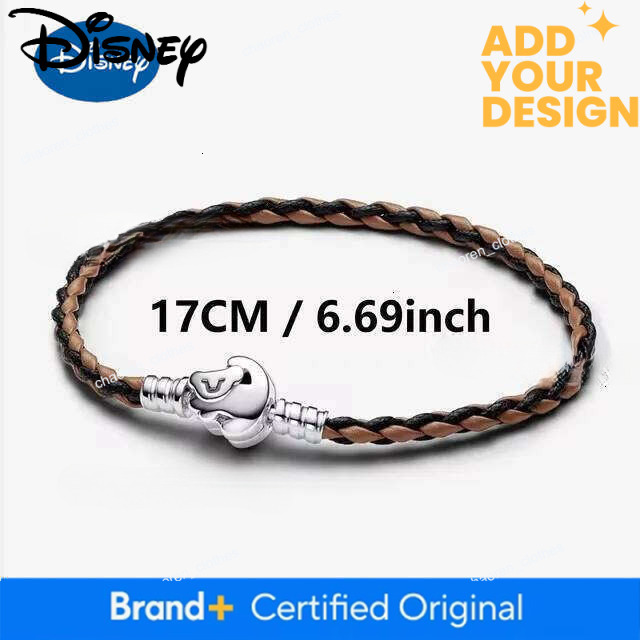 Disney MINISO Designer Jewelry The Lion King Simba Wolf Mouse Fat&Thin Charm 925 Silver Hear ME! Ring Fit Original Bracelets Bangle DIY luxury Jewelry