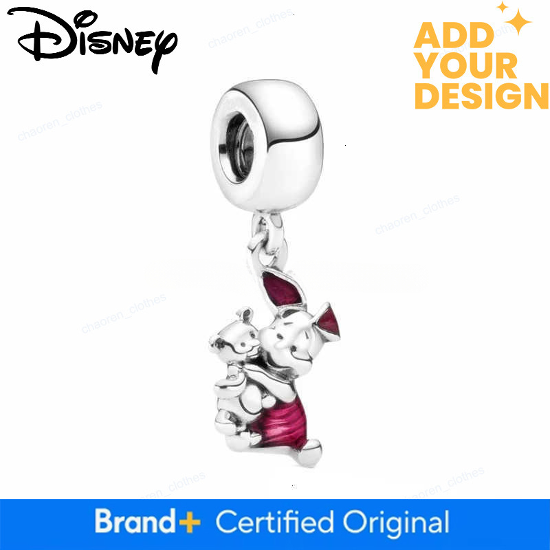 Disney New Sale Hot Toys Winnie the Pooh Series Designer Jewelry Charms Original Fit Bracelet Eeyore Piglet Tigger Beads Charm For Women luxury Jewelr