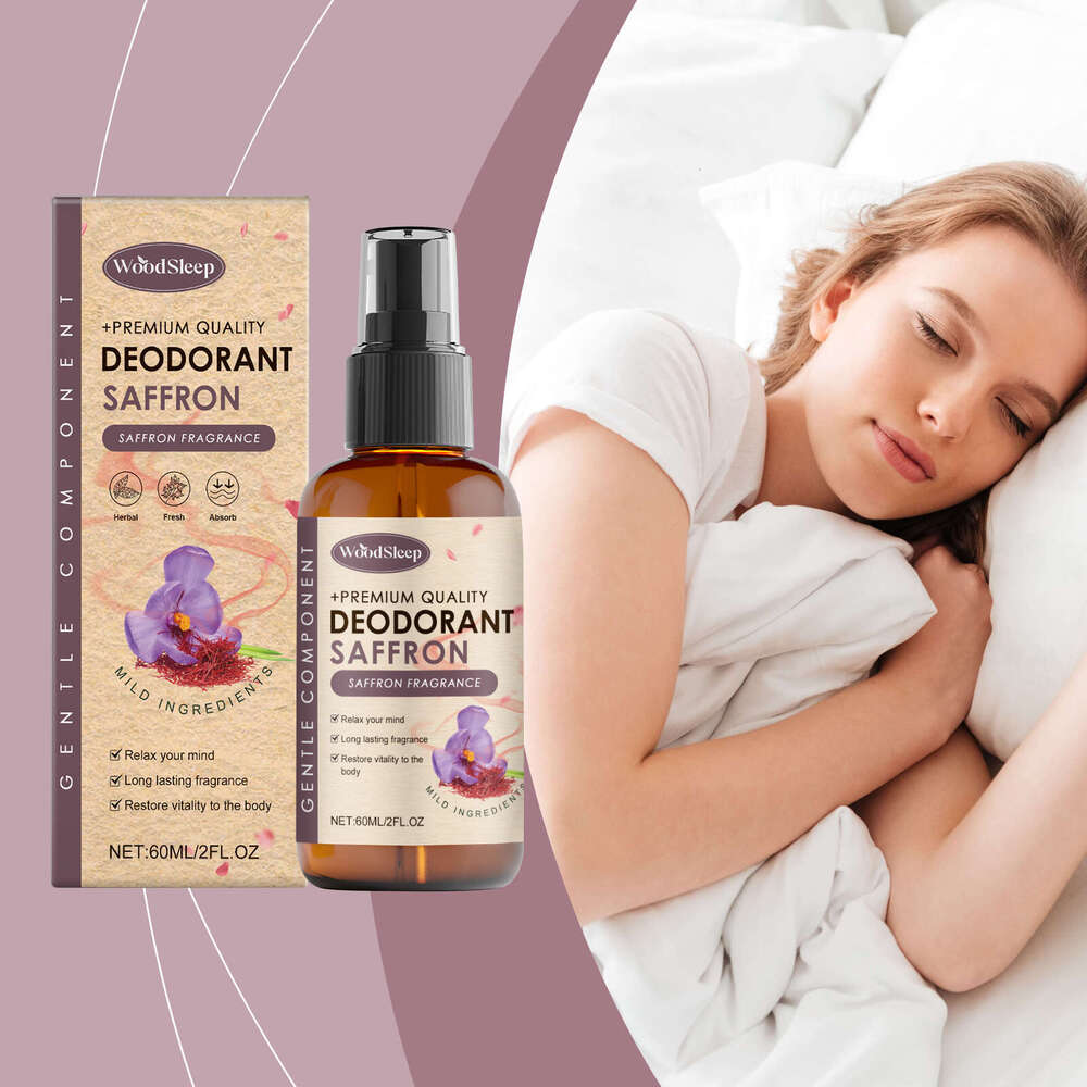 WoodSleep Saffron Magnesium Spray Gentle for Comfortable Sleep Portable Care S260203