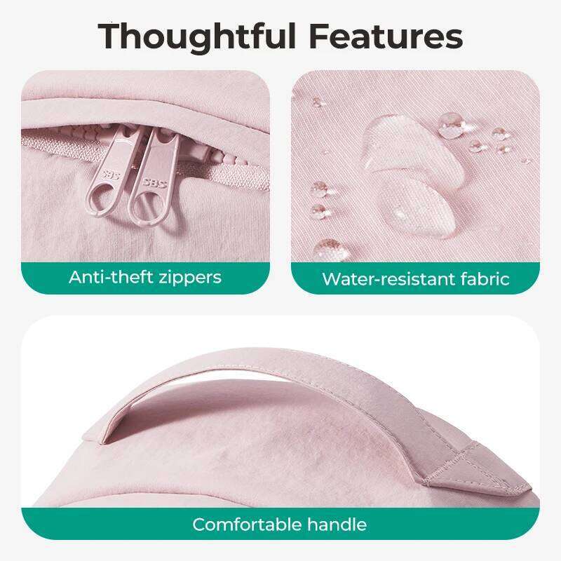 BAGSMART Girl School Bags Nylon Large Capacity Women Travel Backpack Lightweight Solid Color Simple Student Schoolbag Z260204