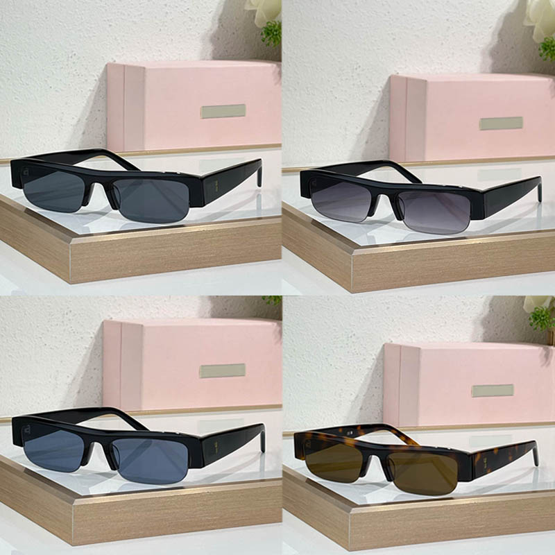 Designer Women Man Popular Rectangle Sunglasses MUB075 Luxury Acetate Half Frame Eyewear Outdoor Daily UV400 Protection Glasses